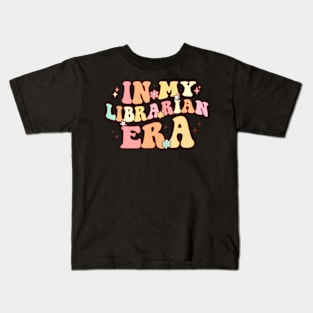 In My Librarian Era Back To School Bookworm Book Lover Kids T-Shirt